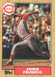 1987 Topps Baseball Cards      305     John Franco